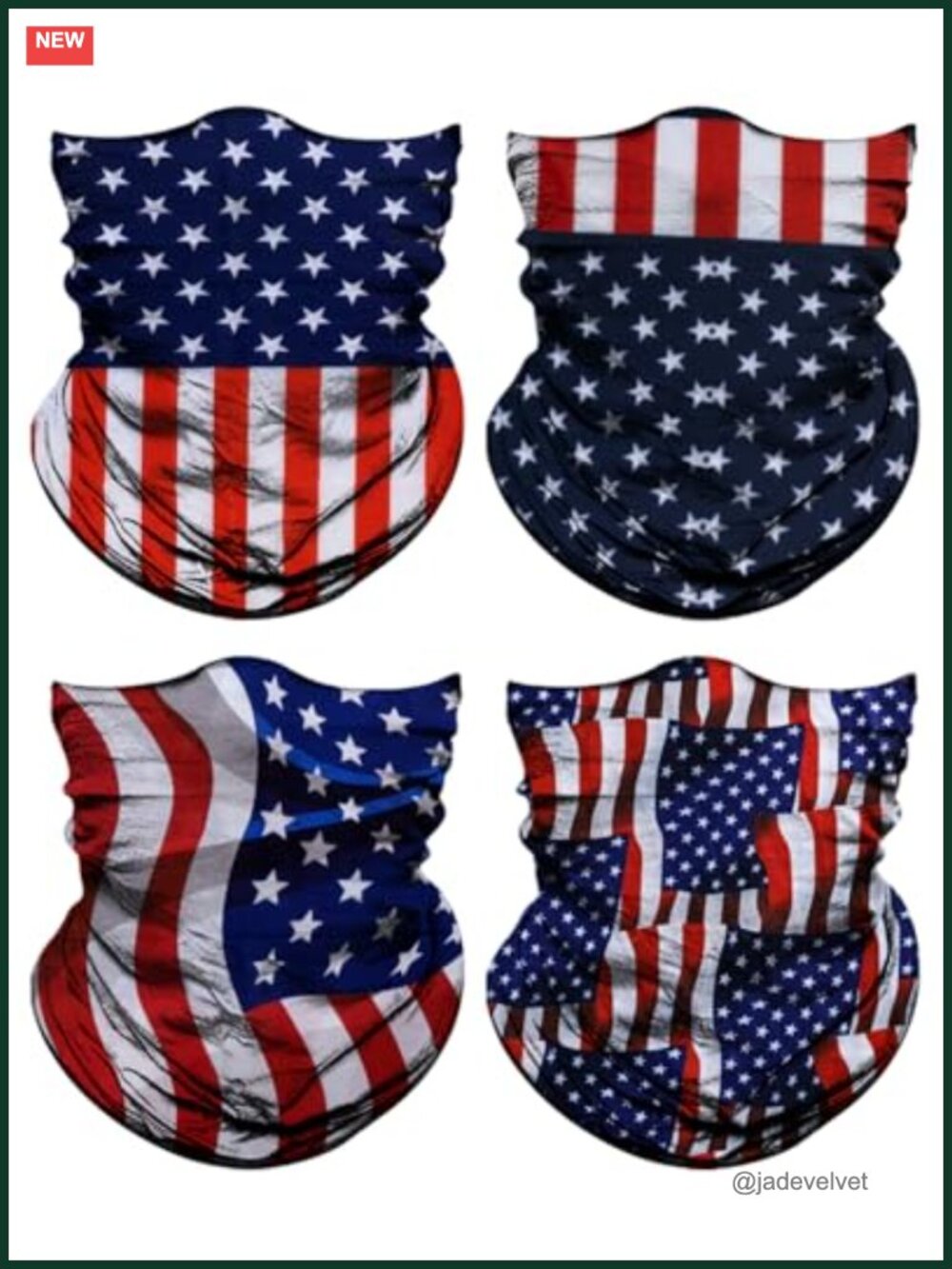 4-Pack Neck Gaiter for Men Women Face Cover Head Wrap Balaclava Headband Magic